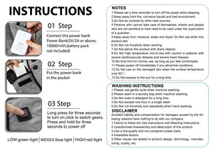 LITEGUEST Heated Outdoor Seat Cushion with Backrest – Warm for Camping