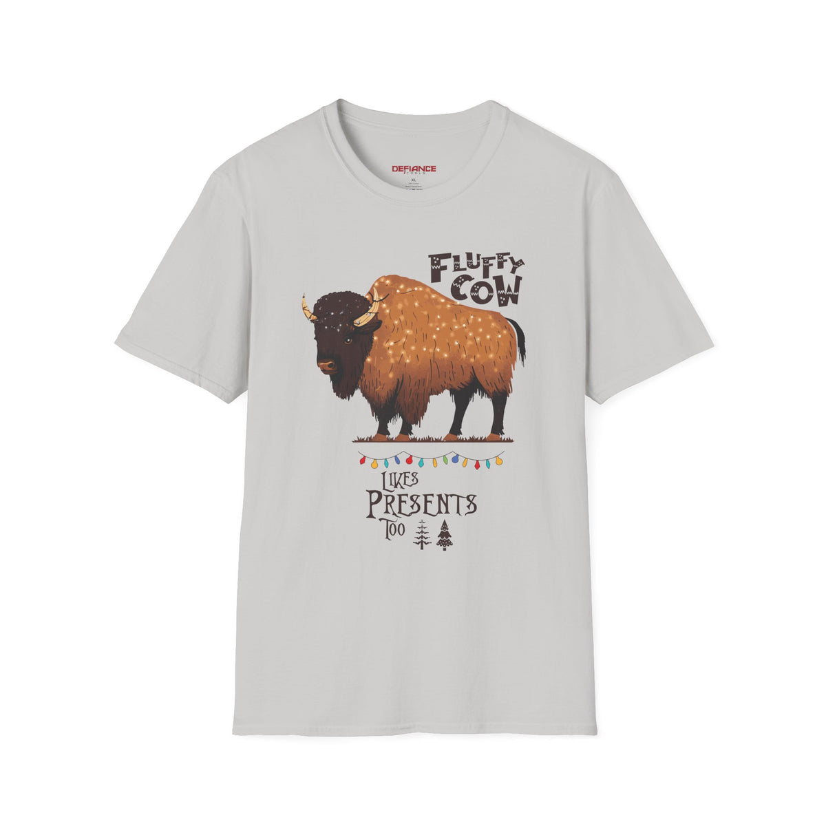 Fluffy Cow Christmas T-Shirt