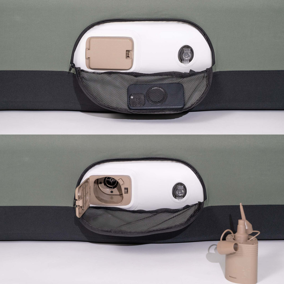 Happy Camper Green Slouch Couch