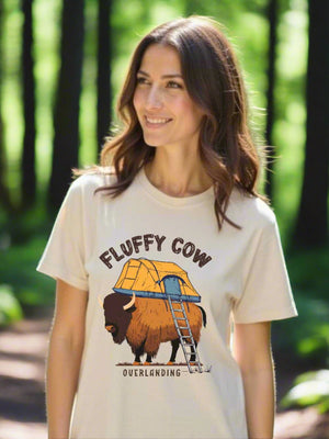 fluffy cow overlanding shirt woman