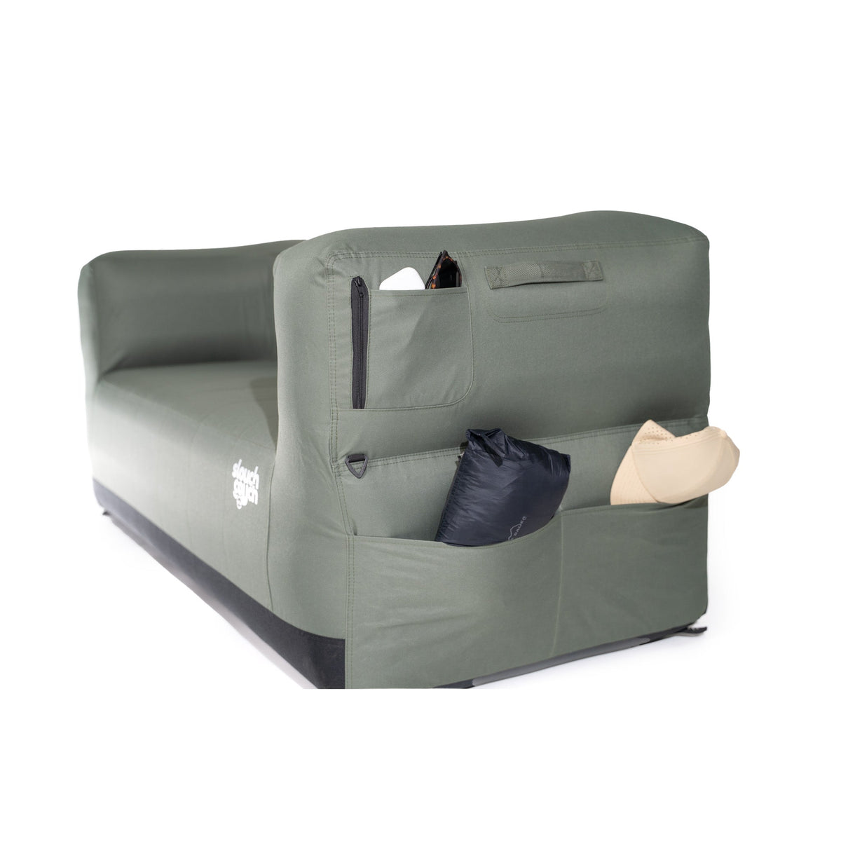 Happy Camper Green Slouch Couch
