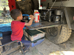 Aluminum Camping Tire Table - Medium